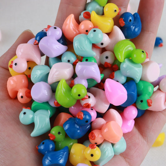 Colorful Mini Resin Duck Figurines