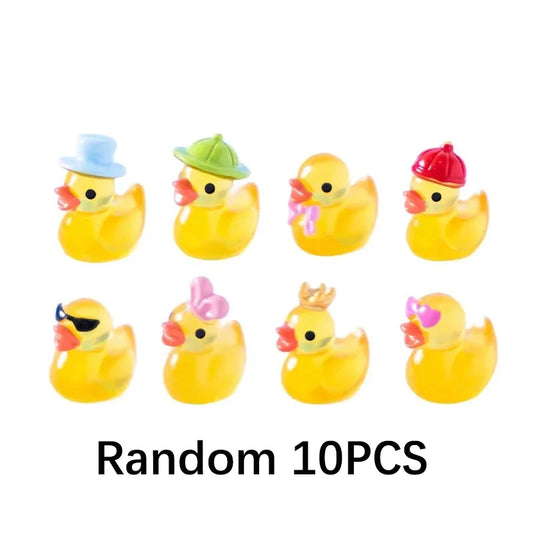 Mini Fluorescent Yellow Ducks – 10/20/30pcs